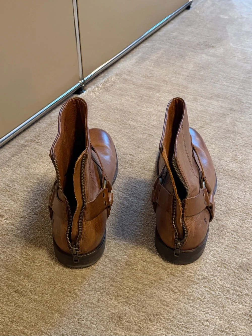 Men's Brown Leather Frye Boots